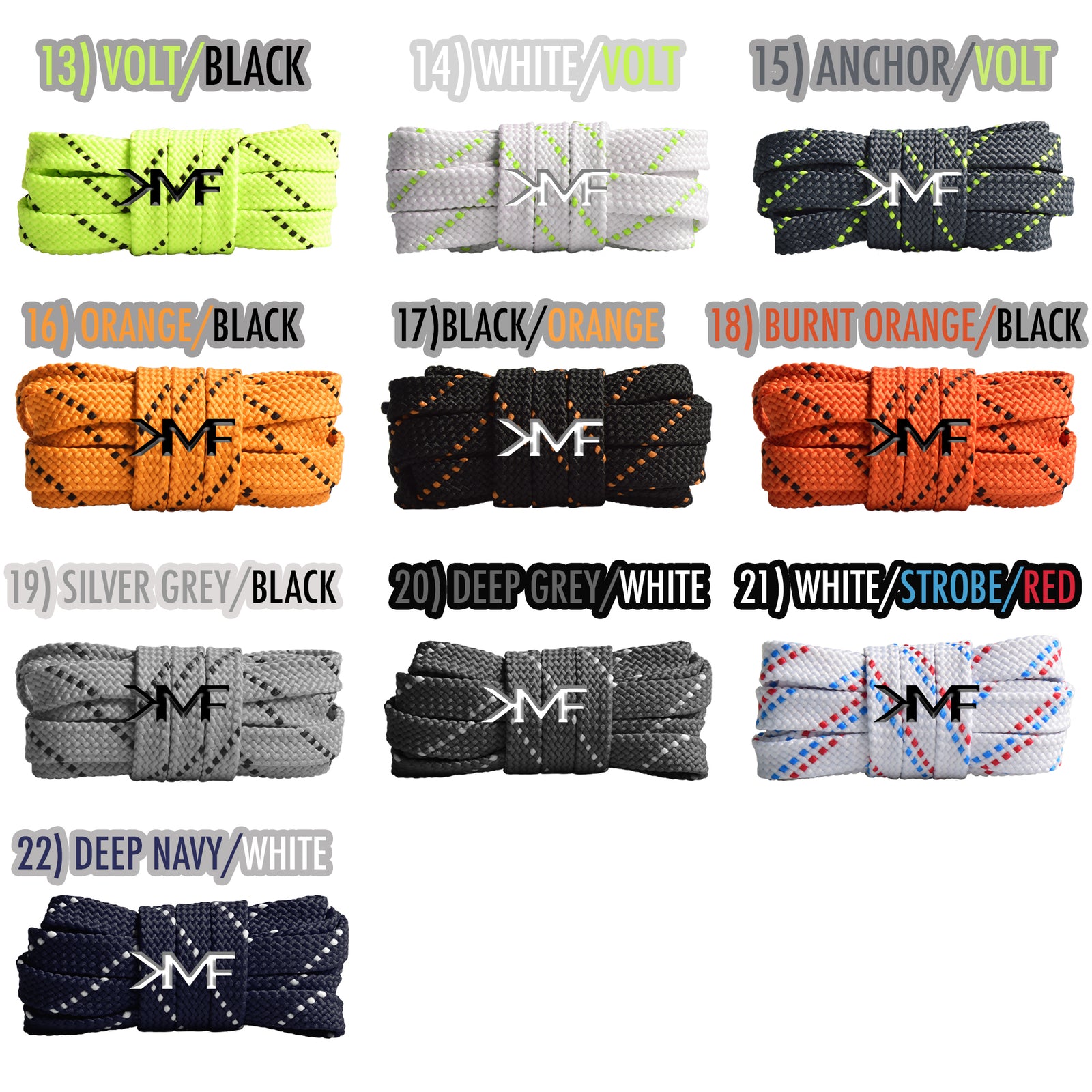 Flat Pattern Double Threaded Shoelaces