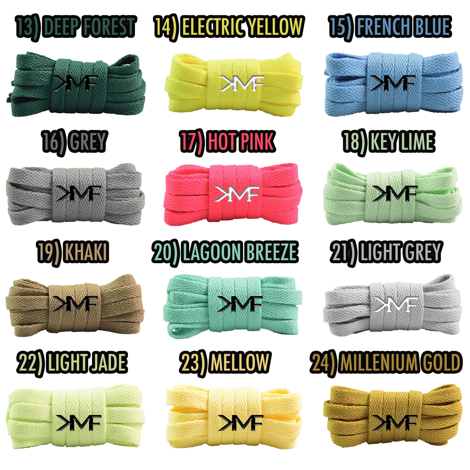 Slim Classic Flat Shoelaces