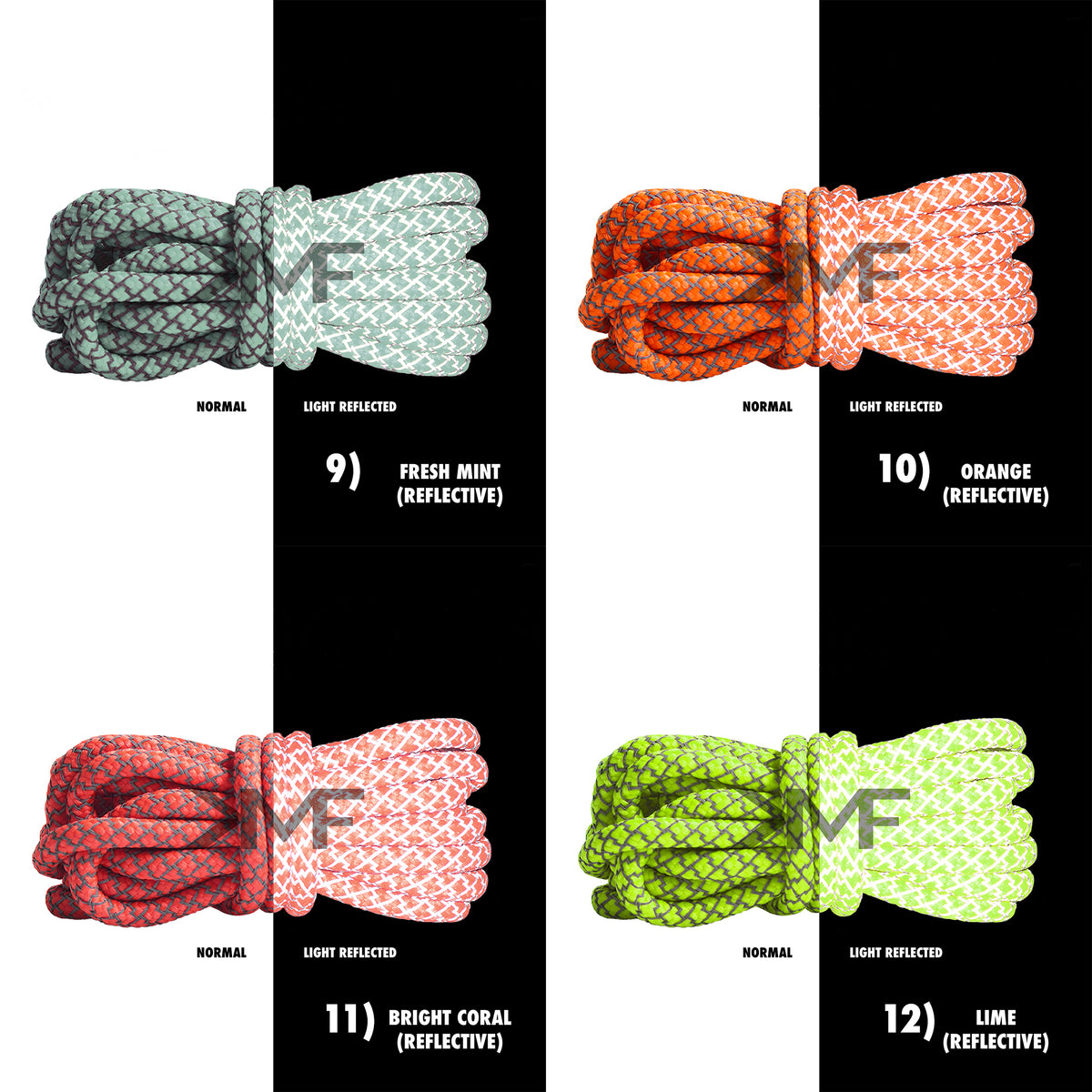 Classic Reflective Rope Shoelaces