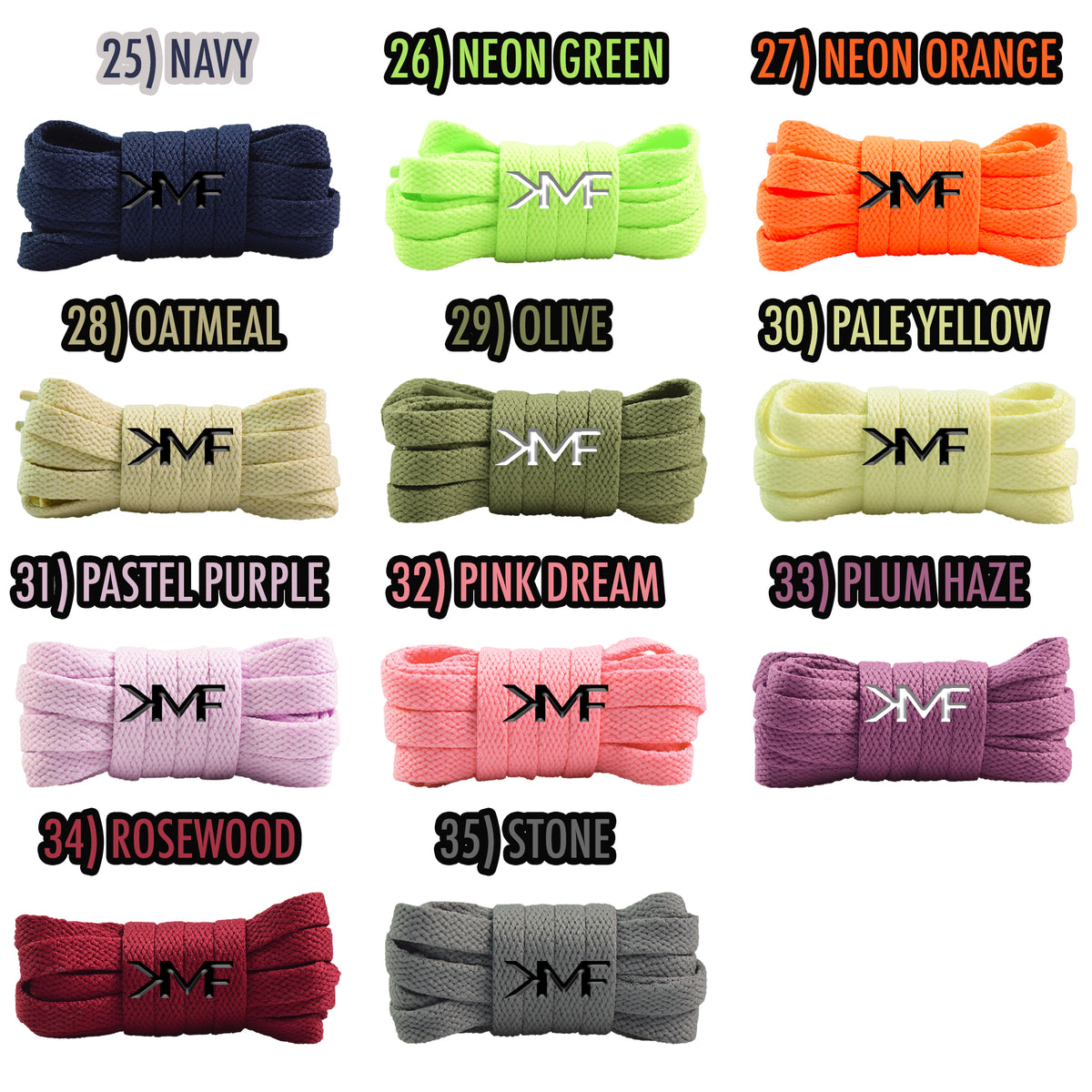 Slim Classic Flat Shoelaces