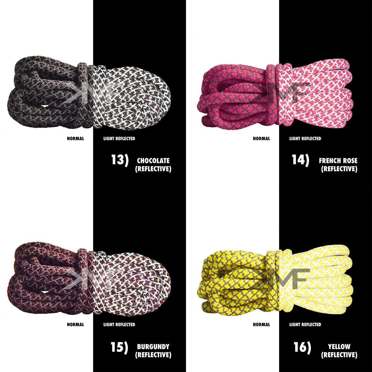 Classic Reflective Rope Shoelaces