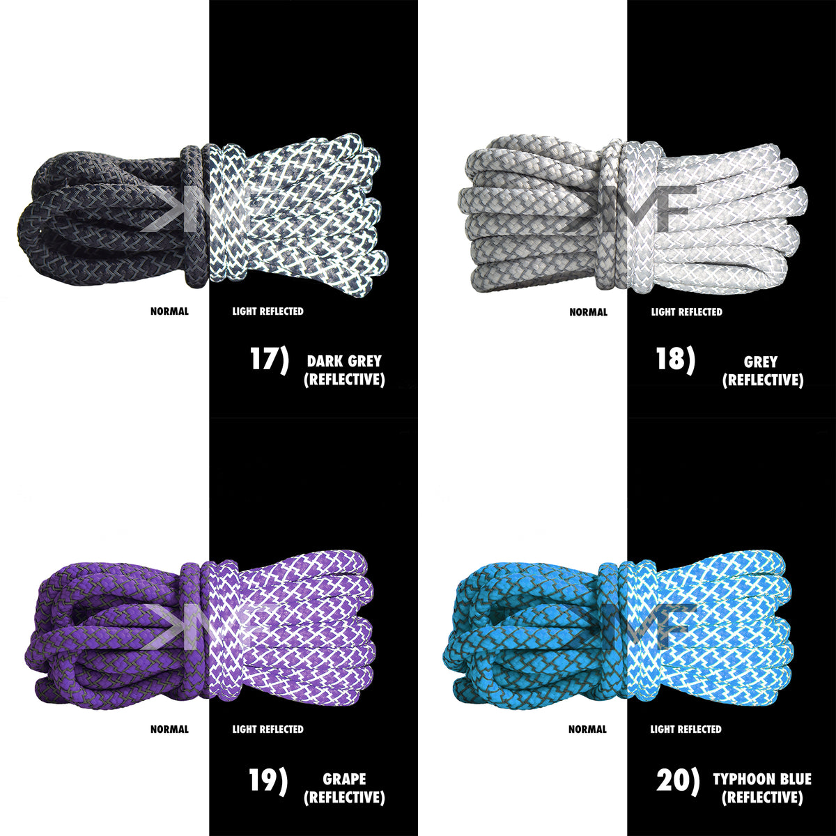 Classic Reflective Rope Shoelaces