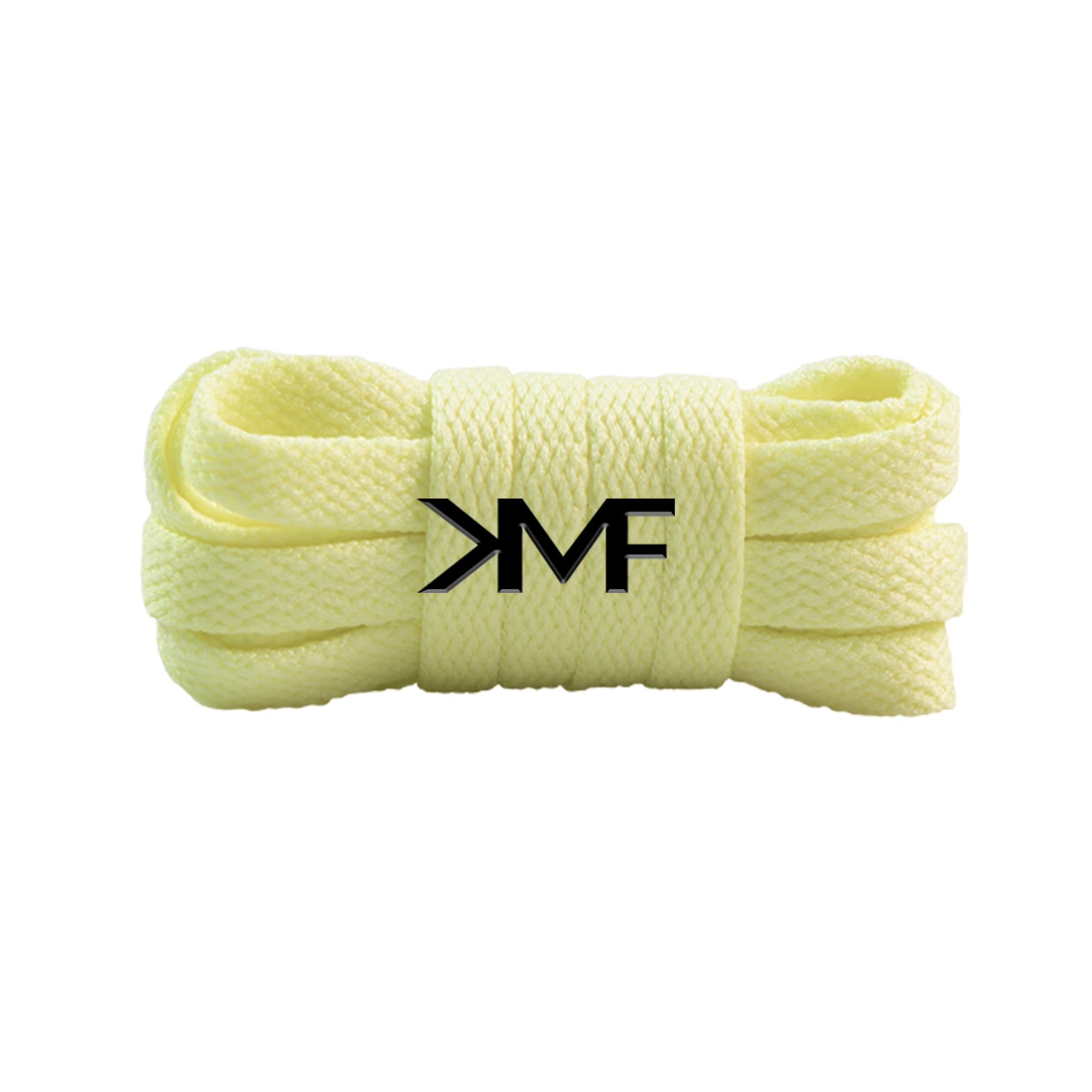 Pale Yellow Slim Classic Flat Shoelaces