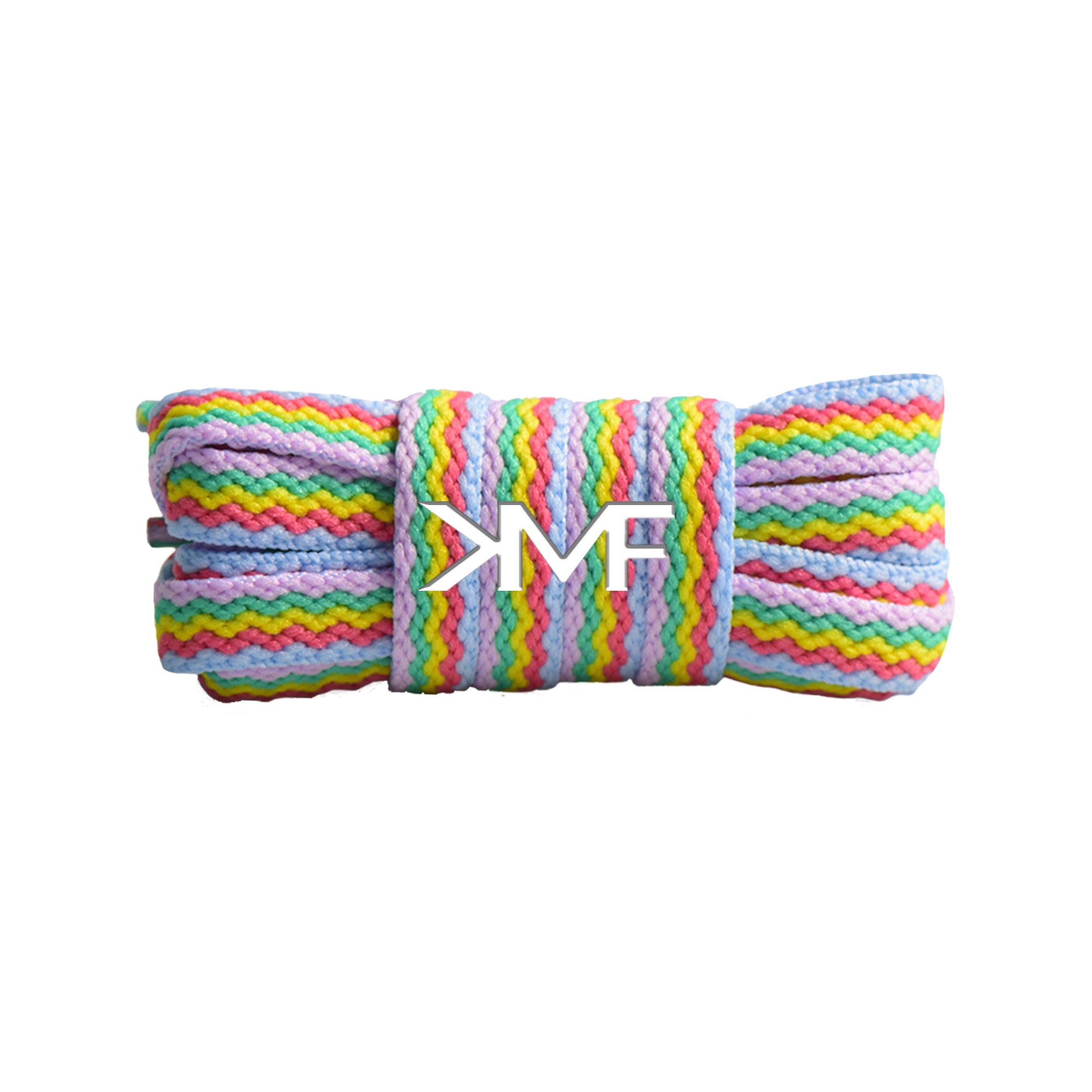 Pastel Wave Flat Shoelaces