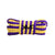 Purple Yellow Dual Tone Flat Shoelaces