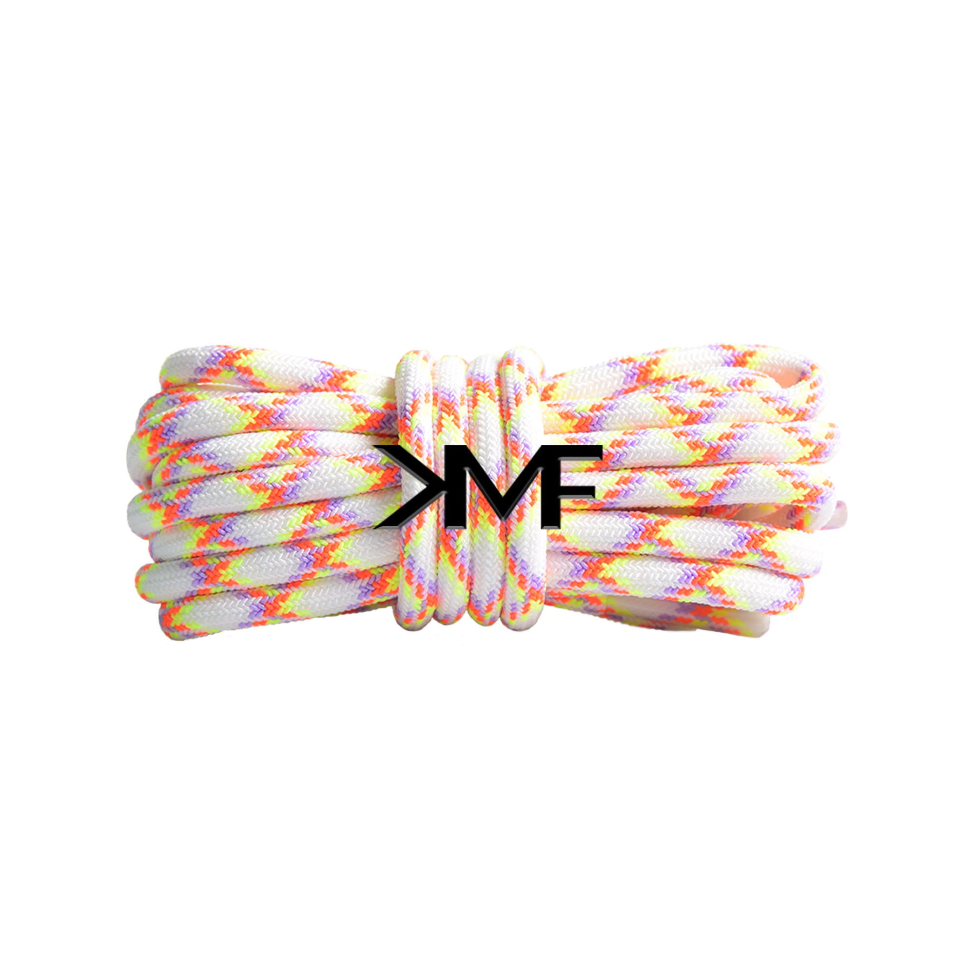 Rainbow Sherbet Multitone Rope Shoelaces