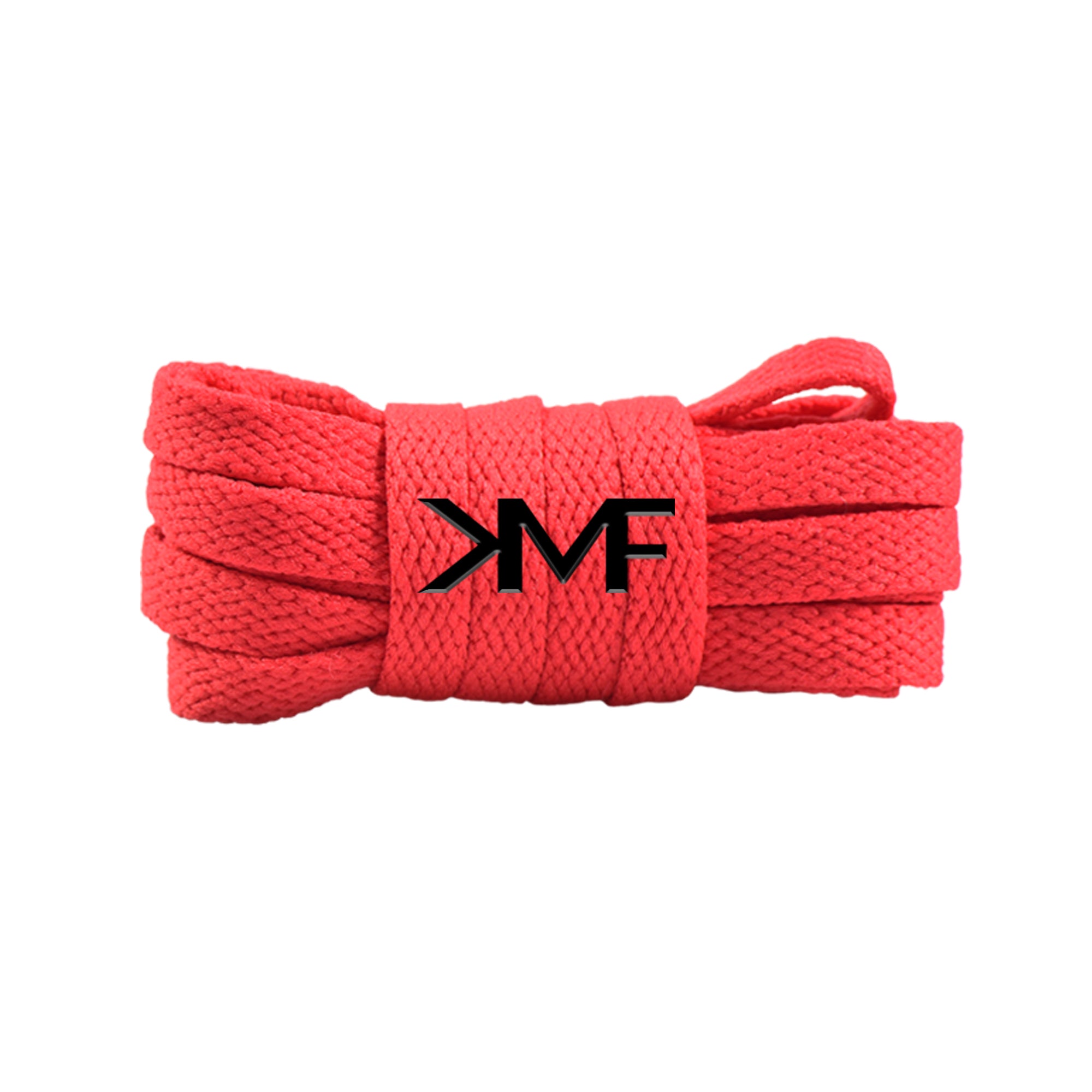 Red Slim Classic Flat Shoelaces