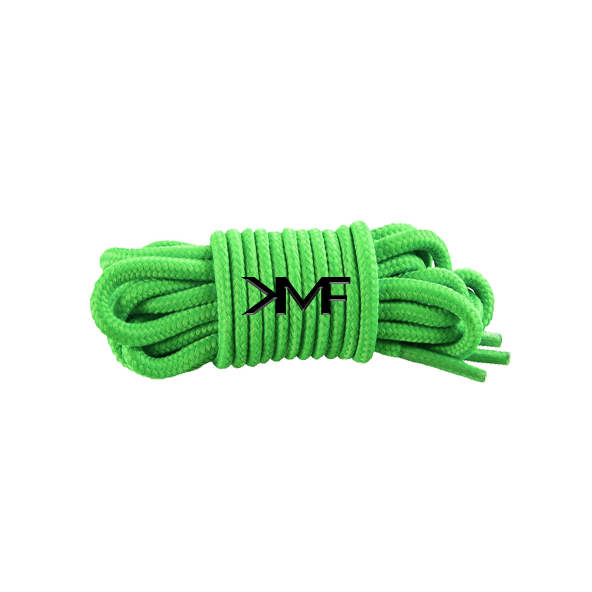 Spring Green Classic Thin Round Shoelaces