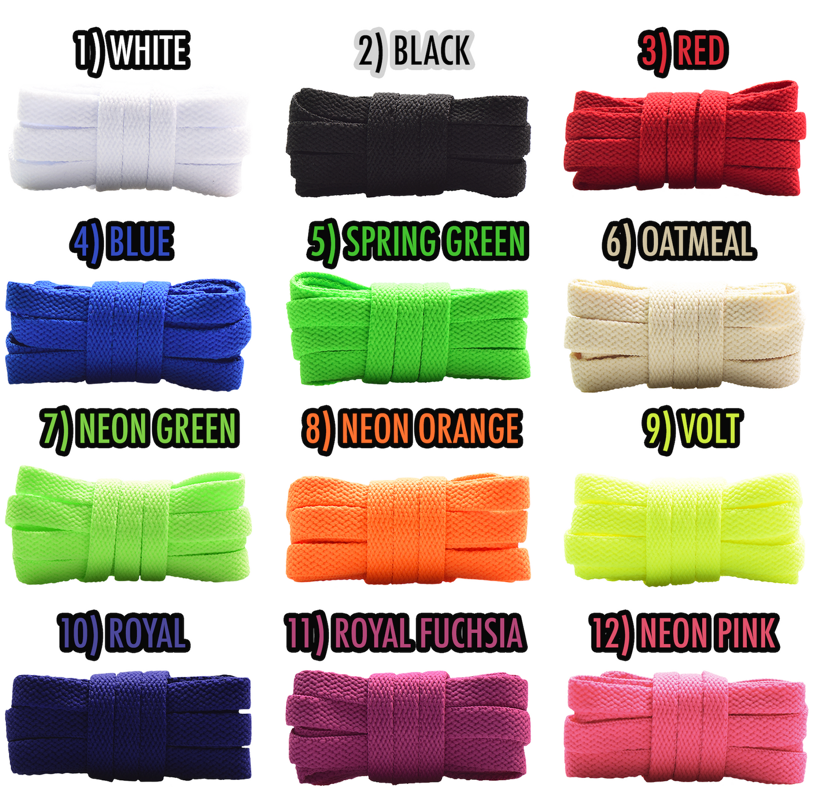 Premium Flat Shoelaces