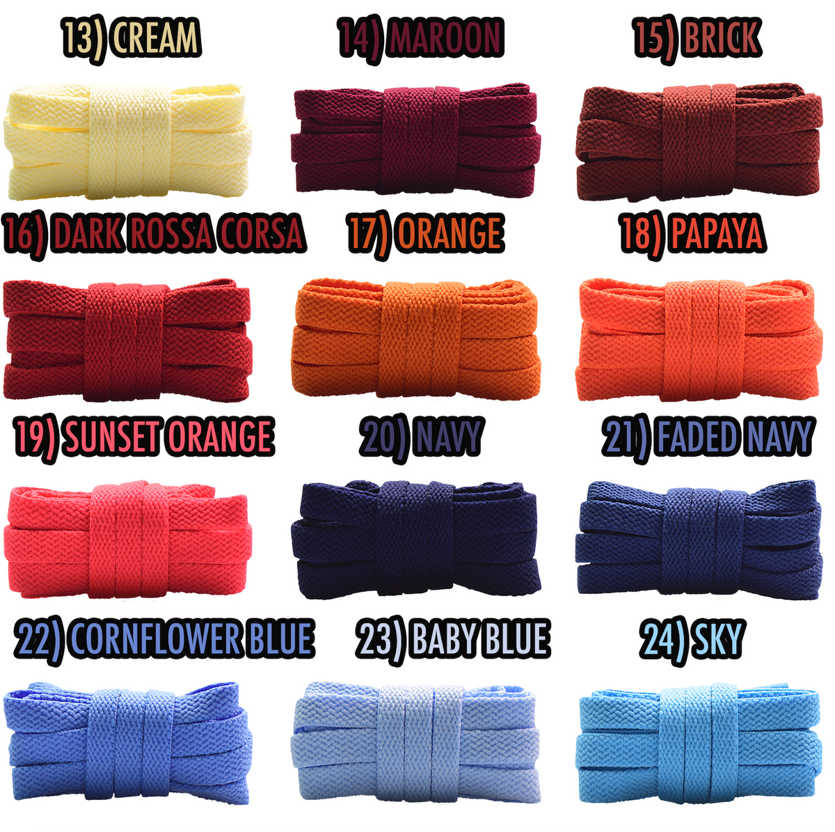 Premium Flat Shoelaces