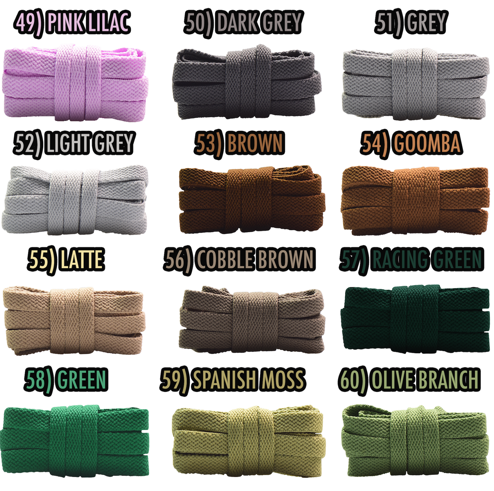 Premium Flat Shoelaces