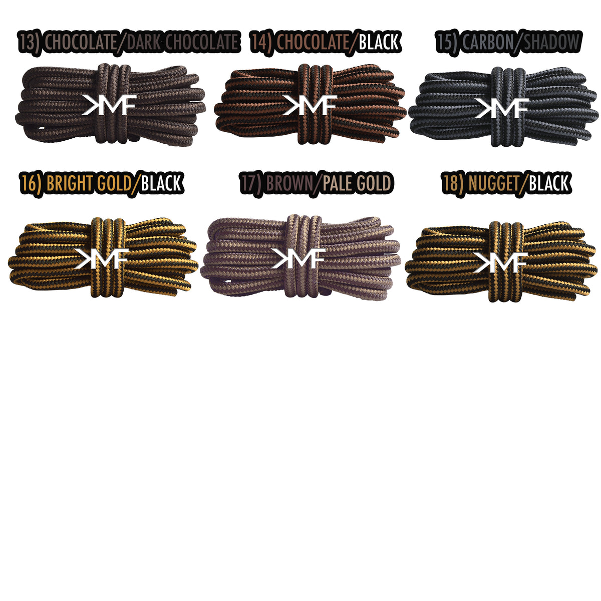 Rope Dual Tone Premium Boot Shoelaces