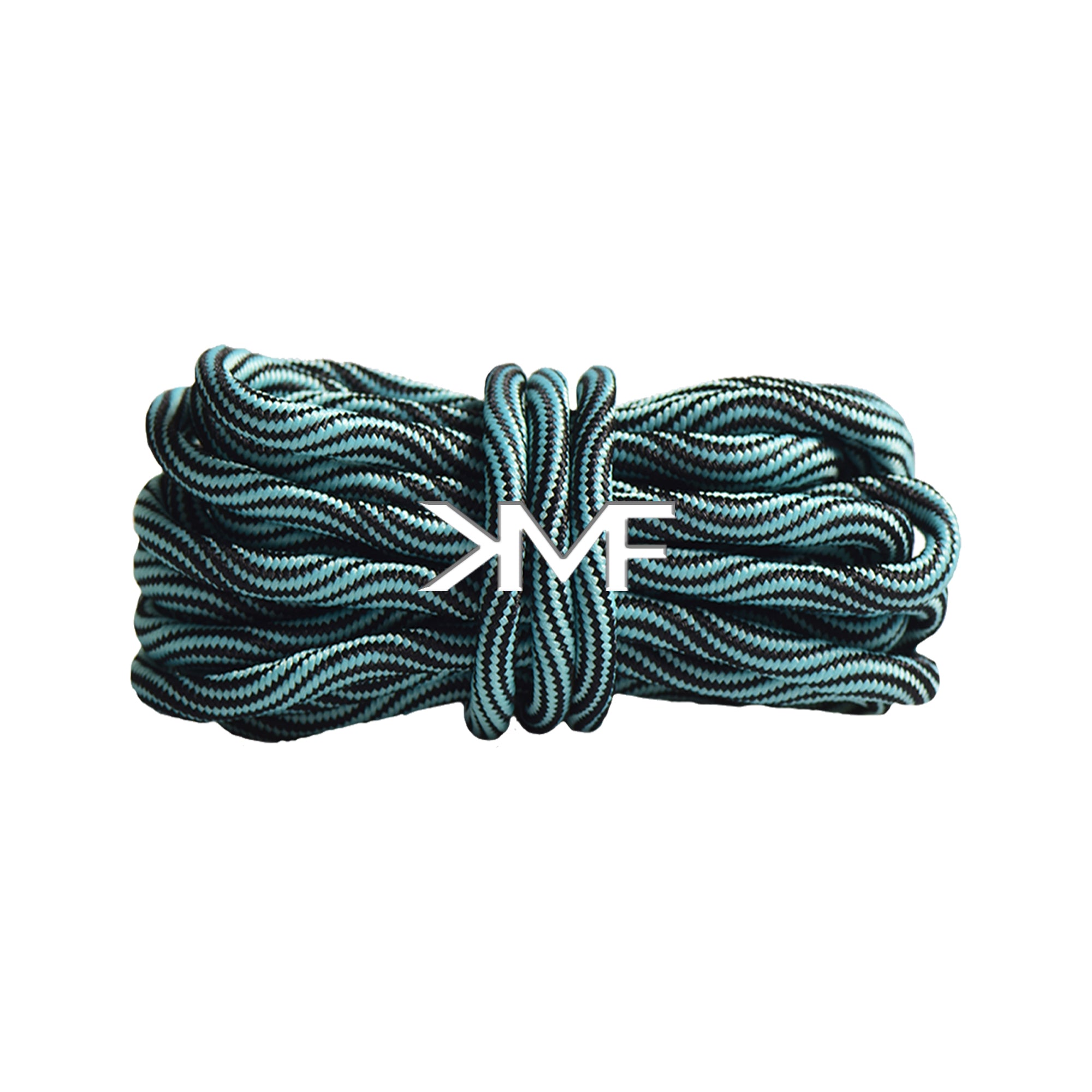Turquoise 3D Swirl Rope Shoelaces