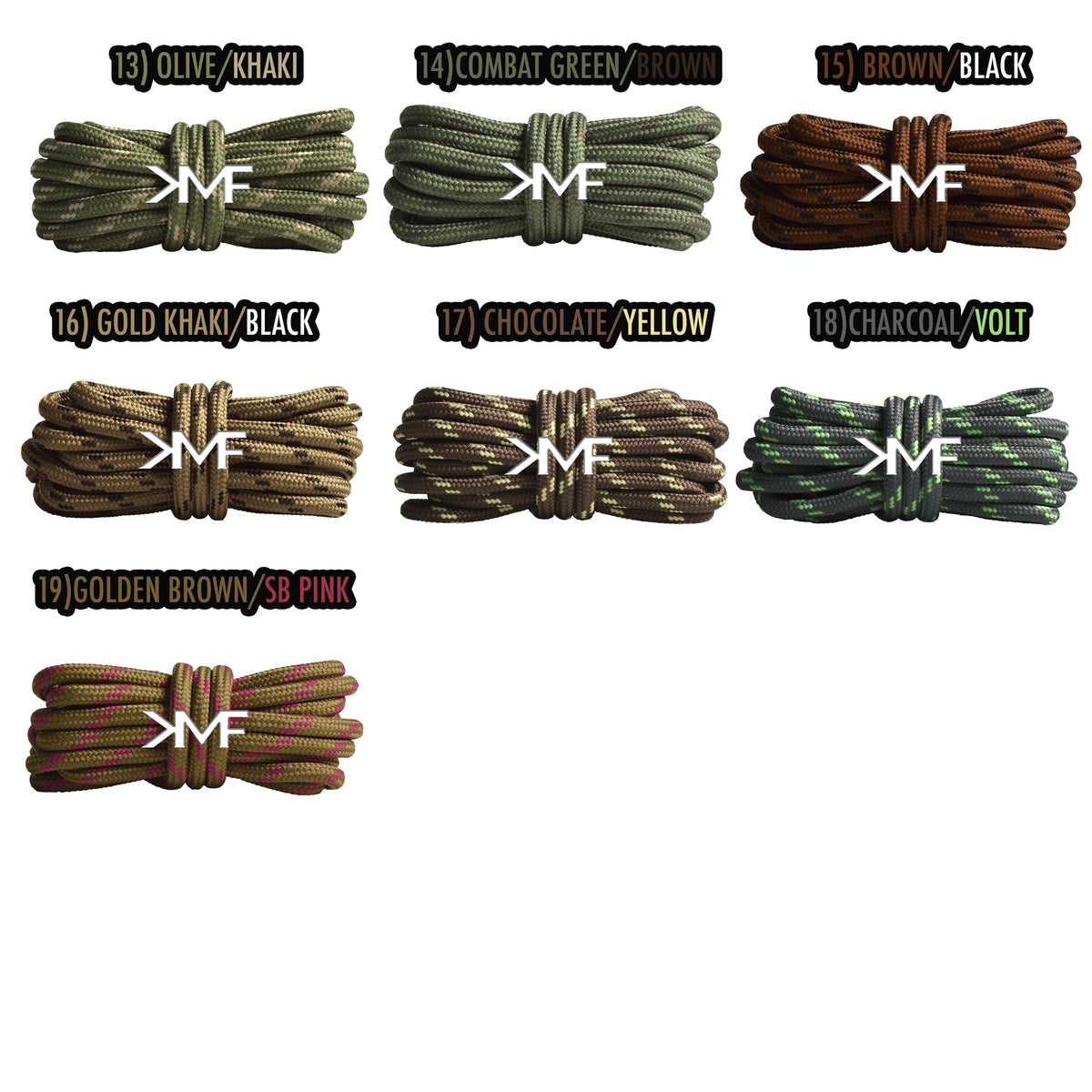 Rope Dual Pattern Premium Boot Shoelaces