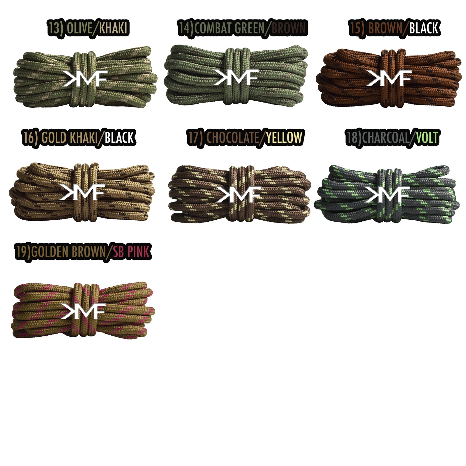 Rope Dual Pattern Premium Boot Shoelaces
