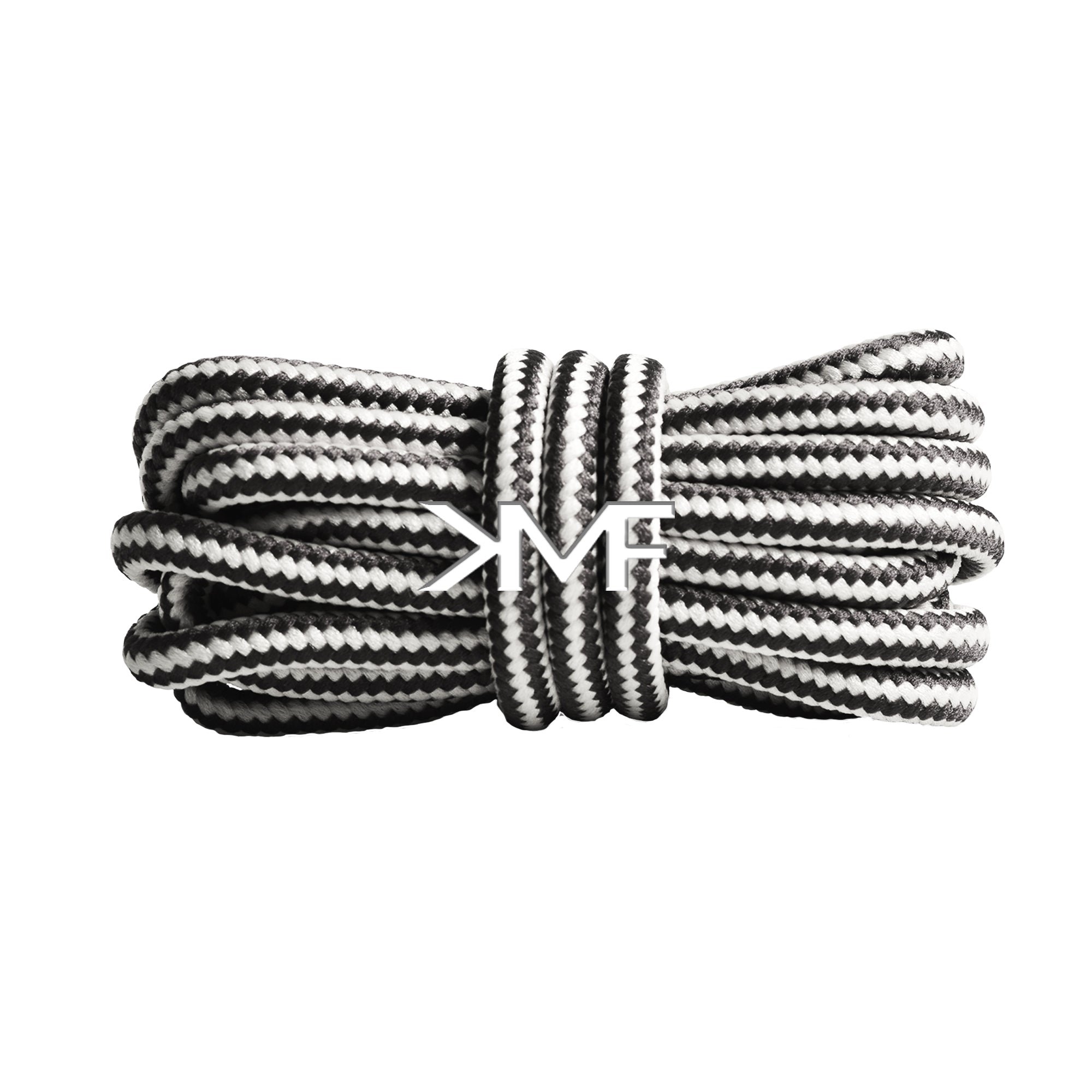 White & Black Boot Rope Shoelaces