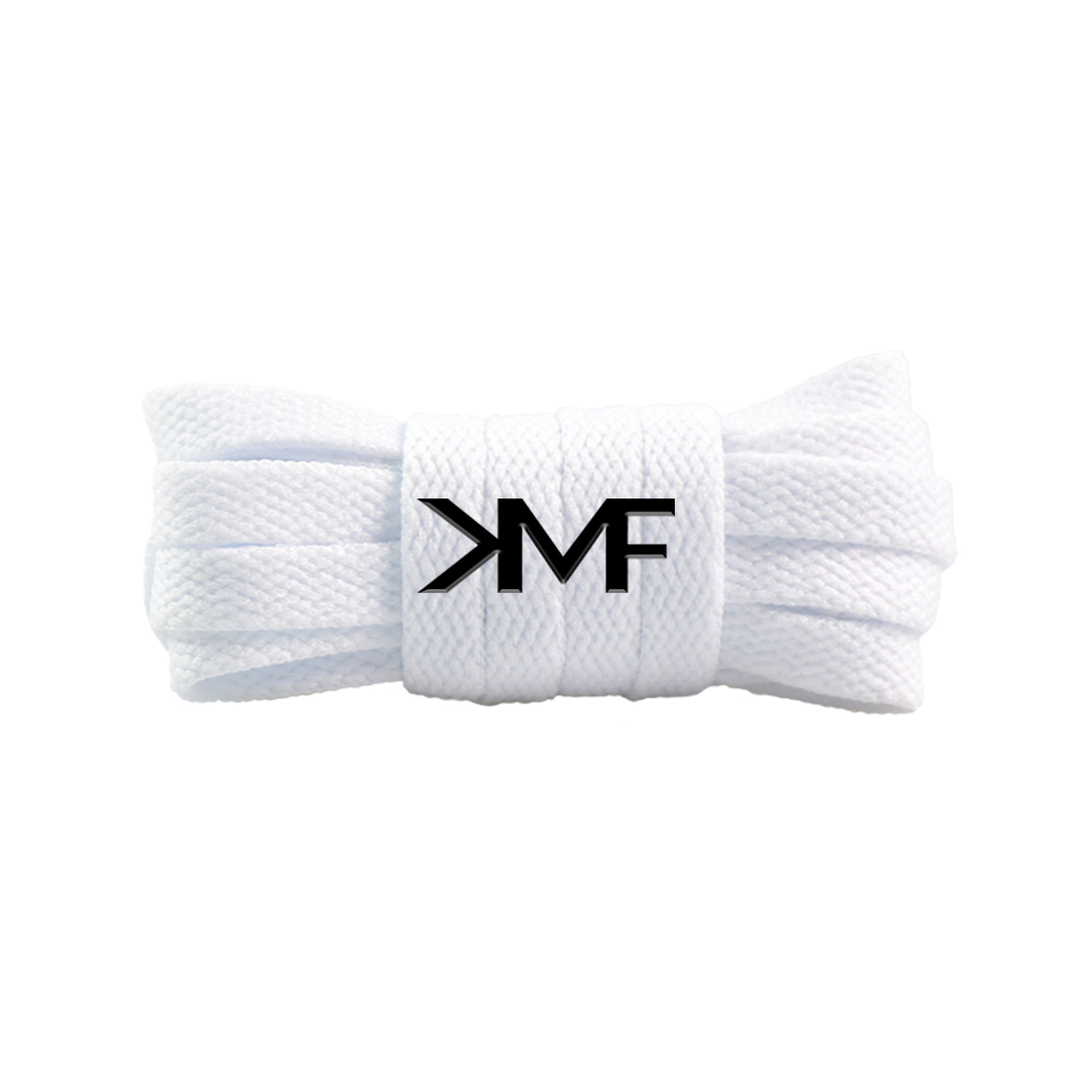 White Slim Classic Flat Shoelaces