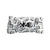 White & Black Cactus Jack Flat Shoelaces