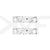 White / Black Speckles Medium Classic Blank Dubraes