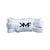 White & Silver Foil Splatter Flat Shoelaces