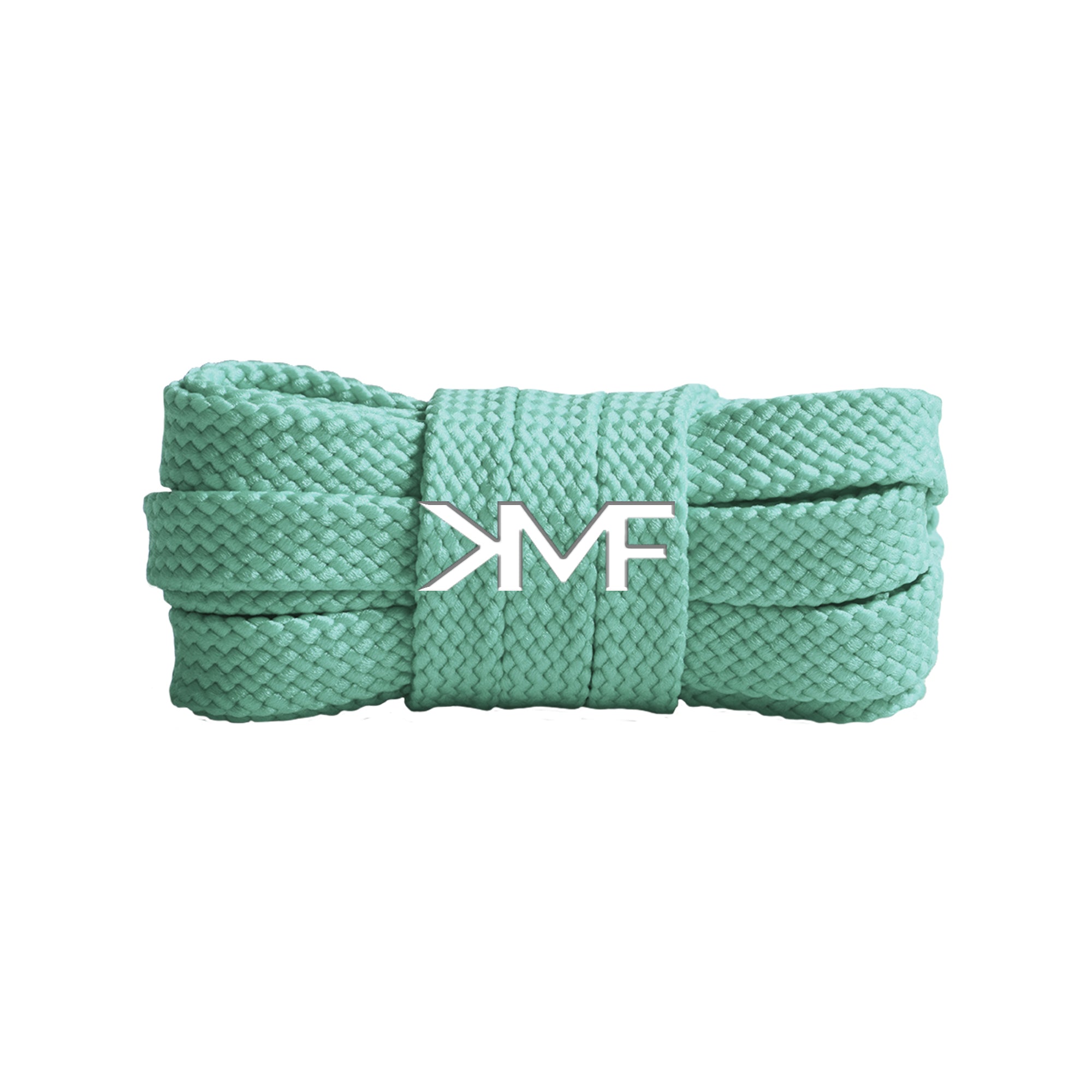 Belize Blue Tread Flat Shoelaces