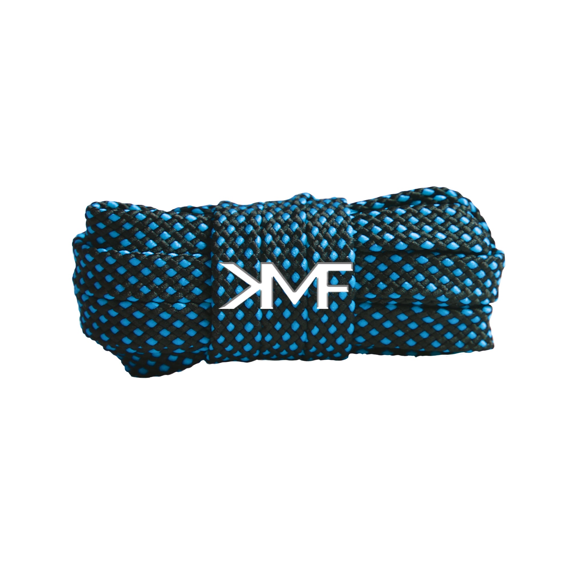 Black & Blue Premium Dot Flat Shoelaces