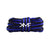 Blue & Black Blurred Lines Oval Shoelaces