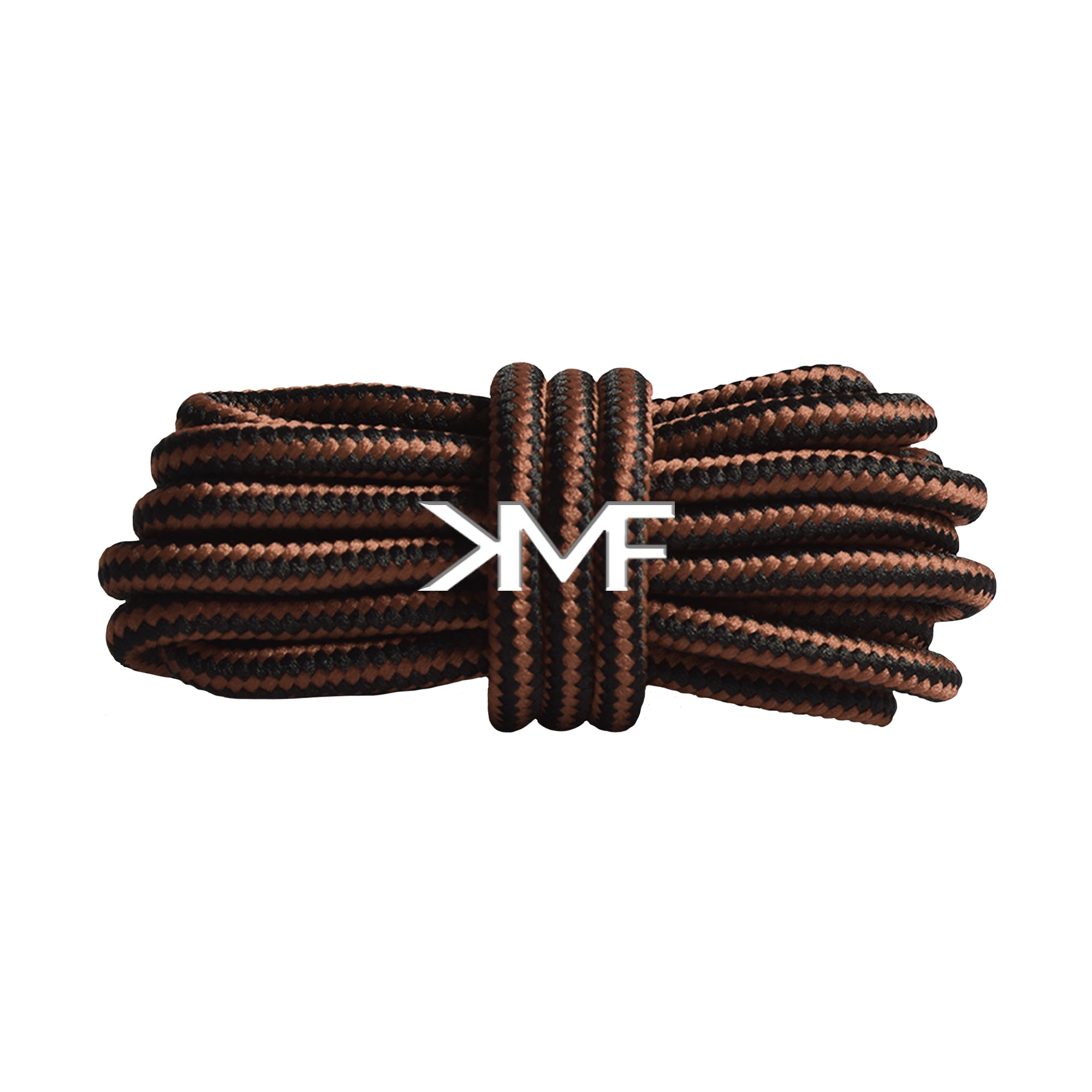 Chocolate & Black Boot Rope Shoelaces