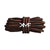 Chocolate & Black Boot Rope Shoelaces