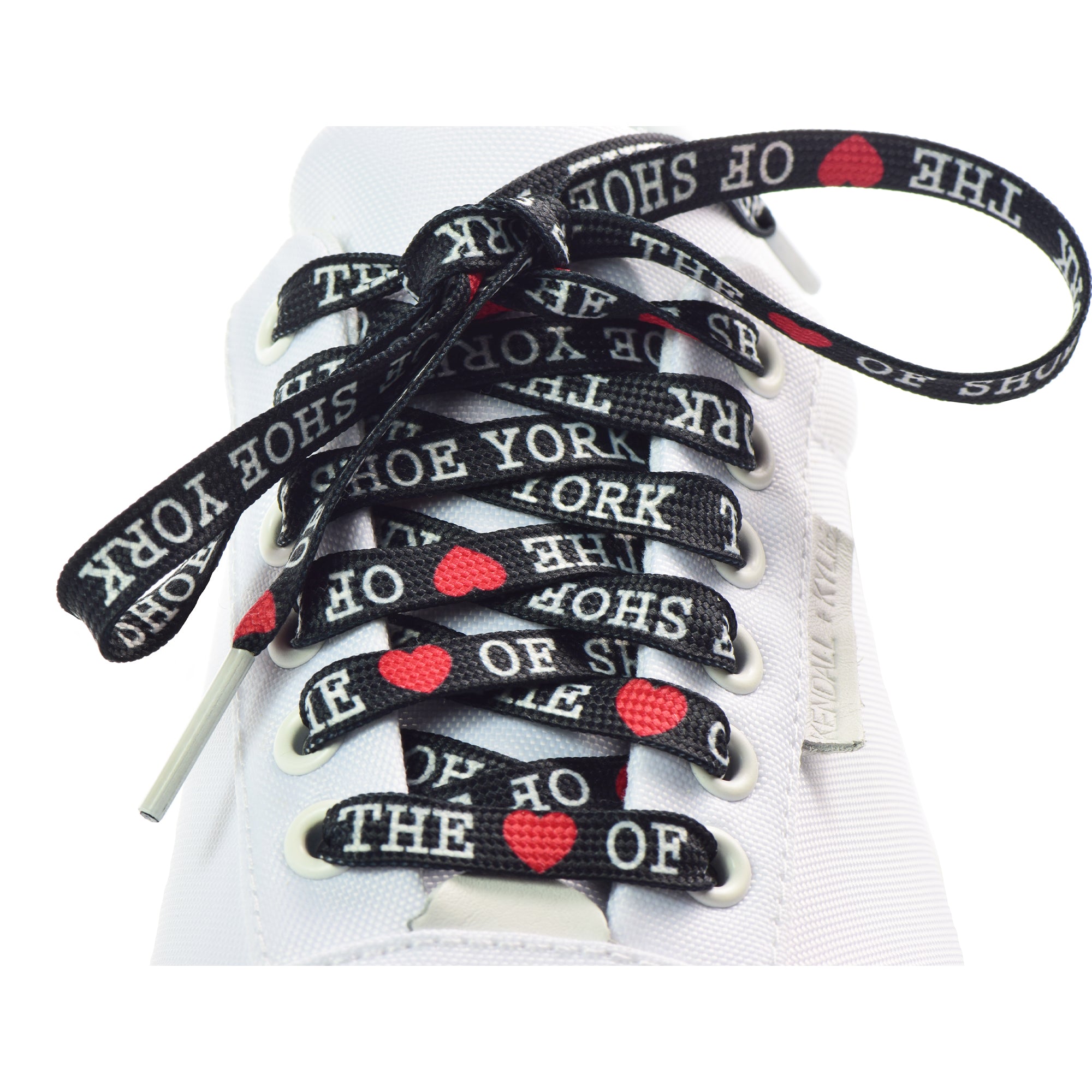 Limited Edition Heart Of Shoe York Flat Shoelaces