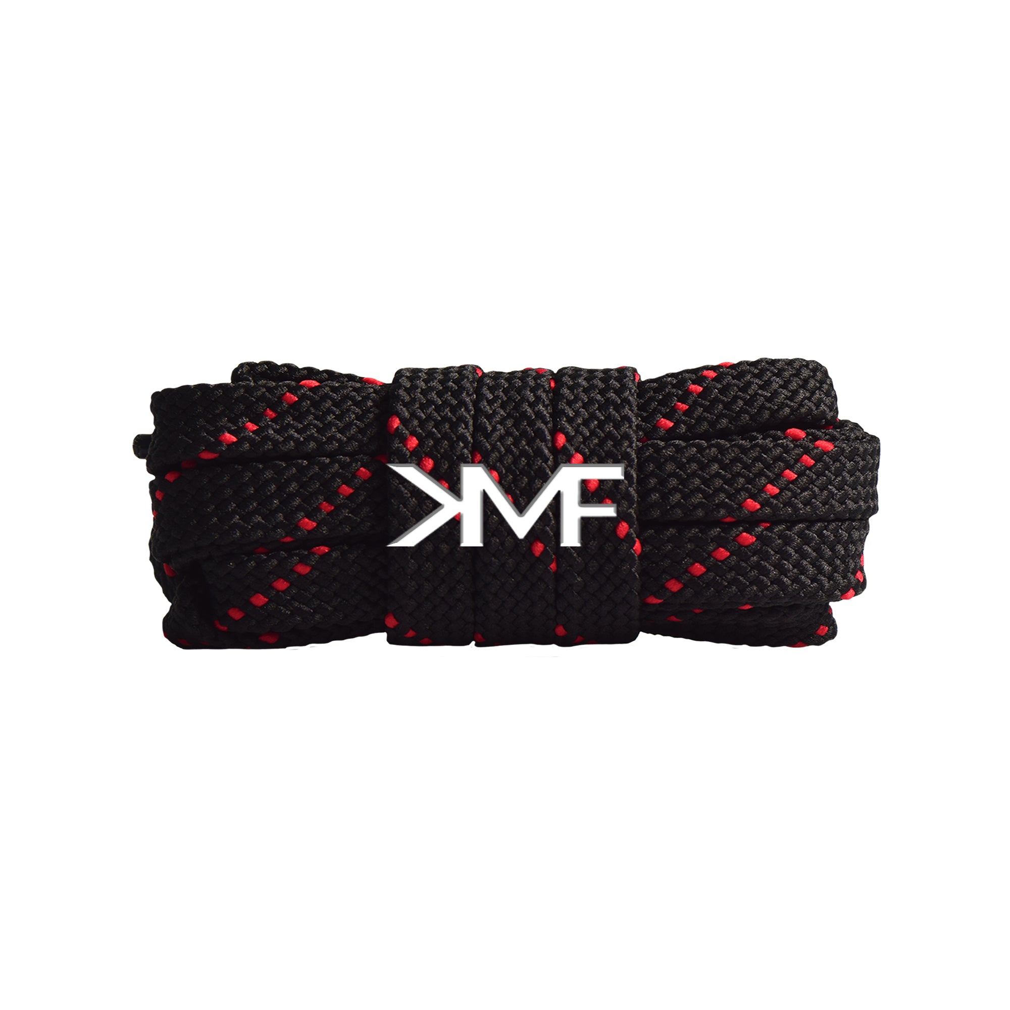Black & Red Premium Pattern Flat Shoelaces