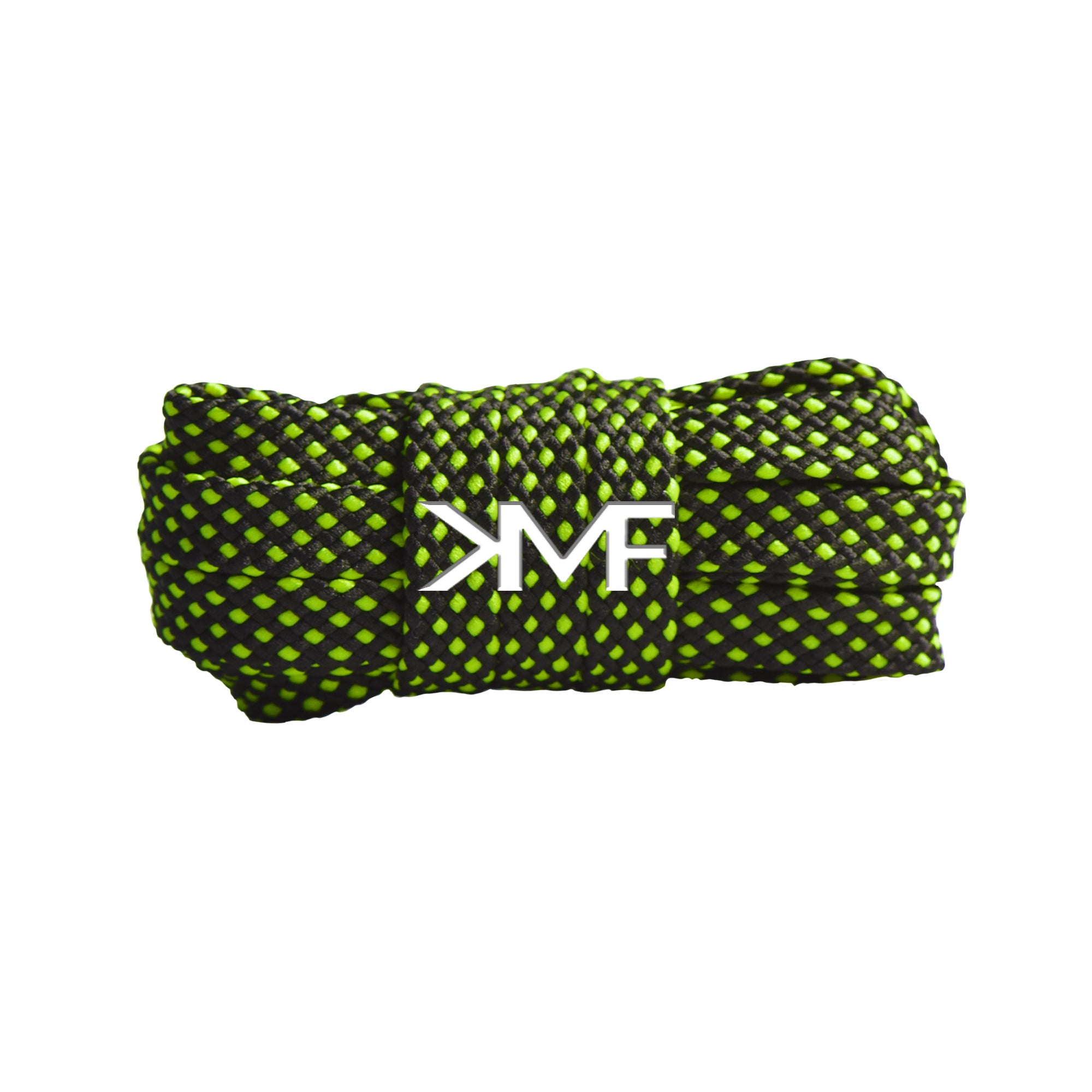 Black & Volt Premium Dot Flat Shoelaces