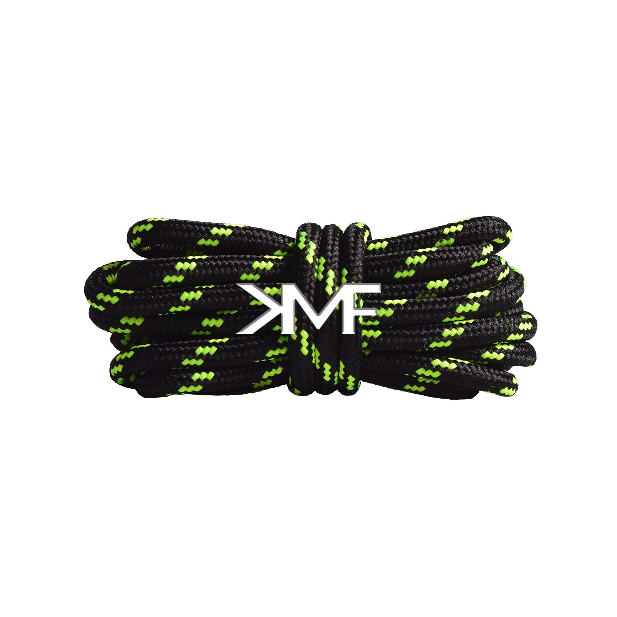 Black & Volt Classic Two-tone Round Shoelaces