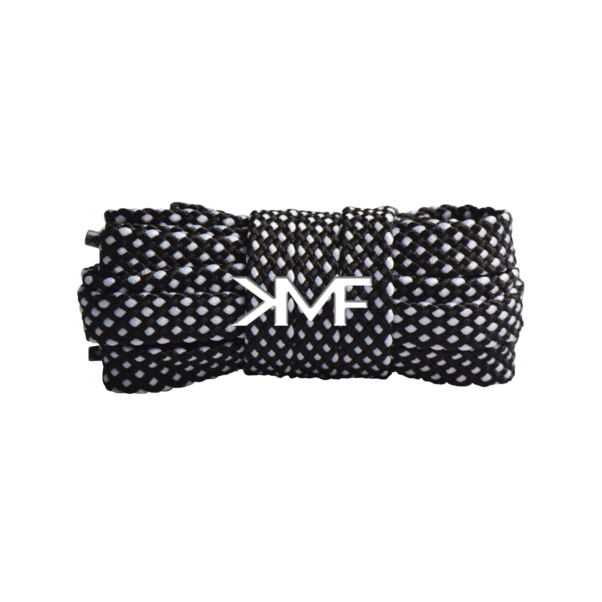 Black & White Premium Dot Flat Shoelaces