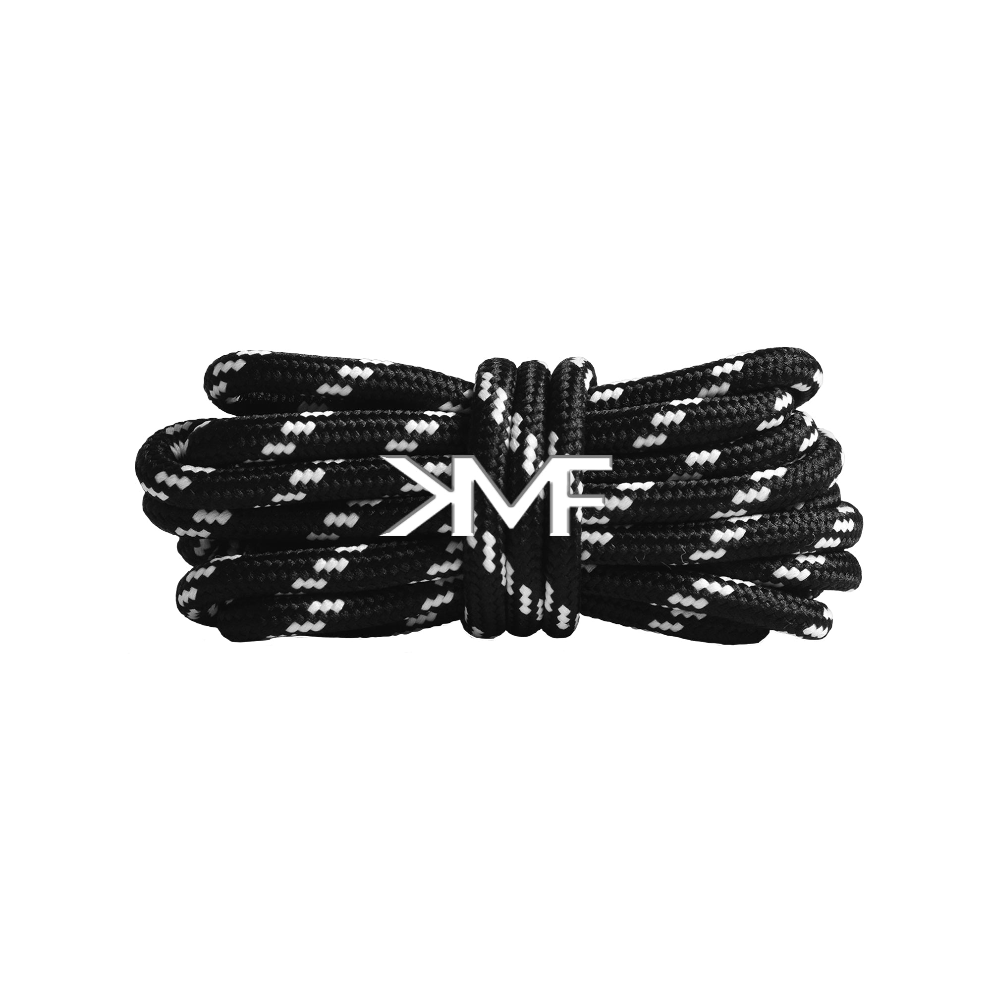 Black & White Classic Two-tone Round Shoelaces