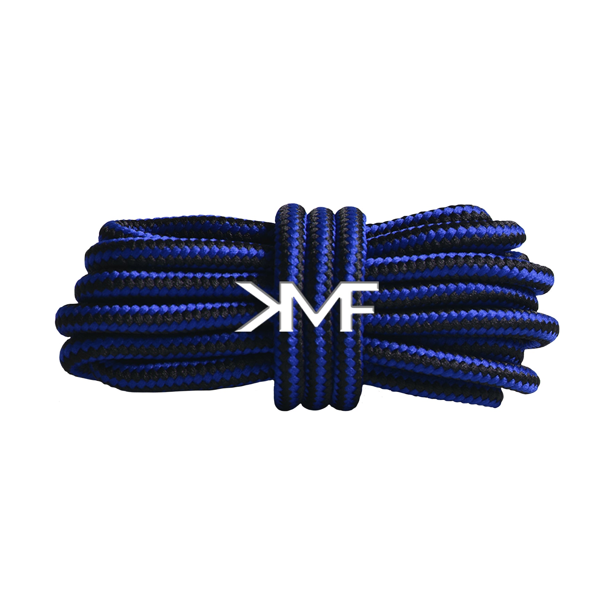 Blue & Black Boot Rope Shoelaces
