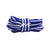 White & Blue Blurred Lines Oval Shoelaces