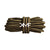 Bright Gold & Black Boot Rope Shoelaces