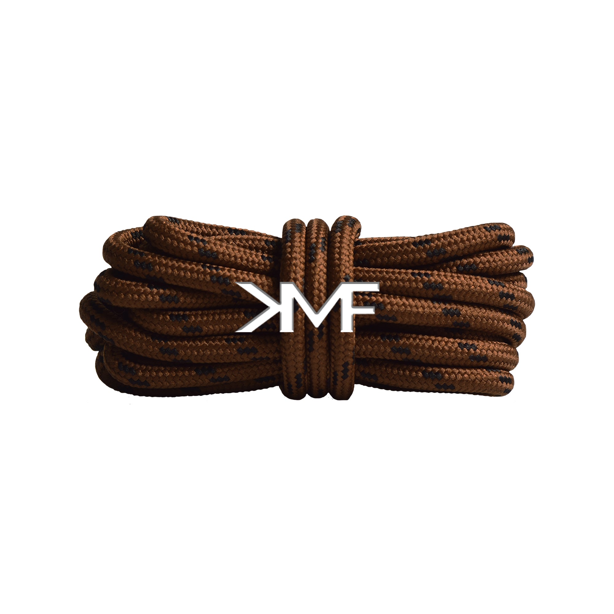 Brown & Black Classic Two-tone Round Shoelaces