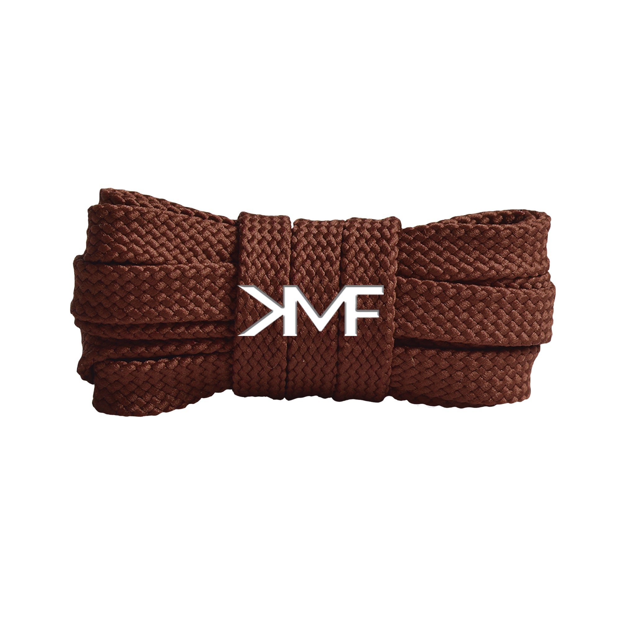 Brown Tread Flat Shoelaces