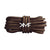 Brown & Pale Gold Boot Rope Shoelaces