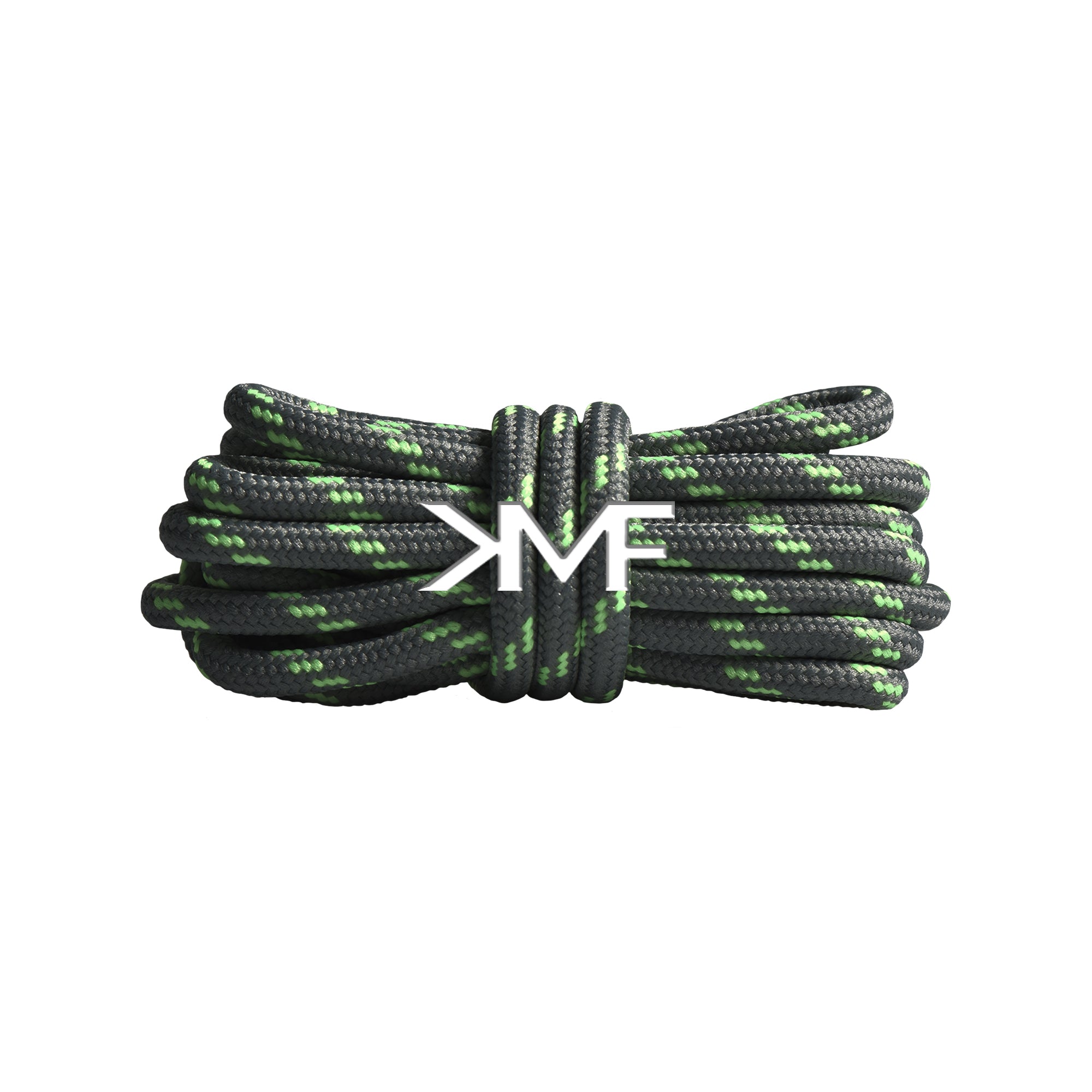 Charcoal & Volt Classic Two-tone Round Shoelaces