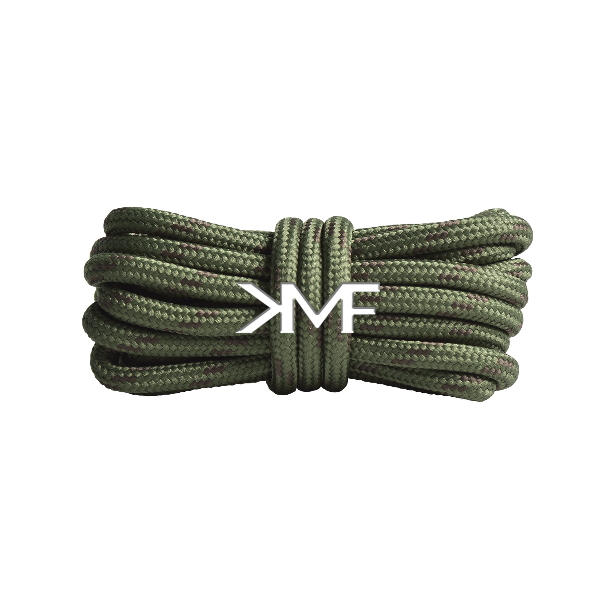 Combat Green & Brown Classic Two-tone Round Shoelaces