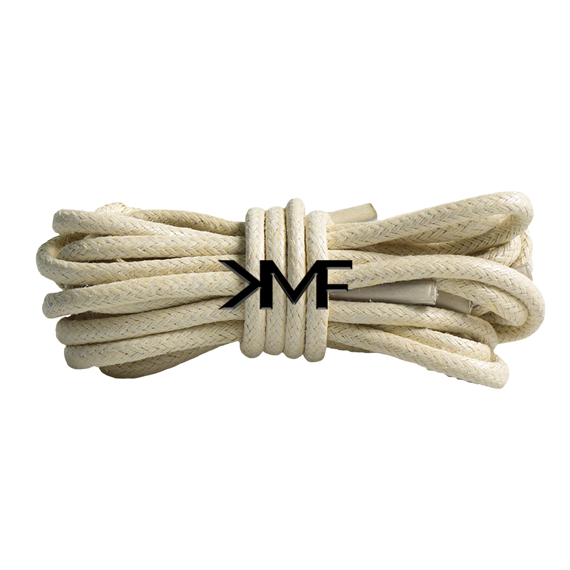 Cream Wax Thin Rope Shoelaces