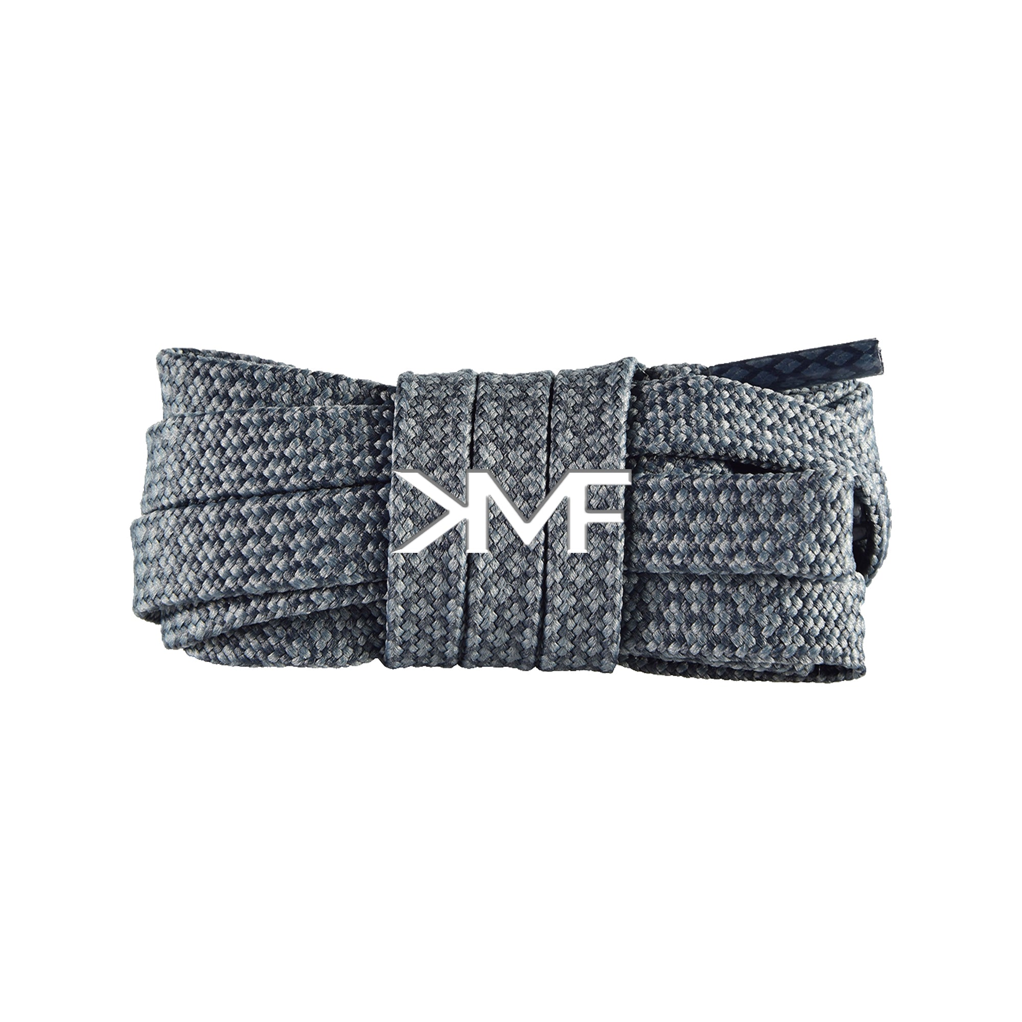 Grey & Dark Grey Honeycomb Flat Shoelaces