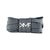 Grey & Dark Grey Honeycomb Flat Shoelaces