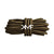 Gold & Black Boot Rope Shoelaces
