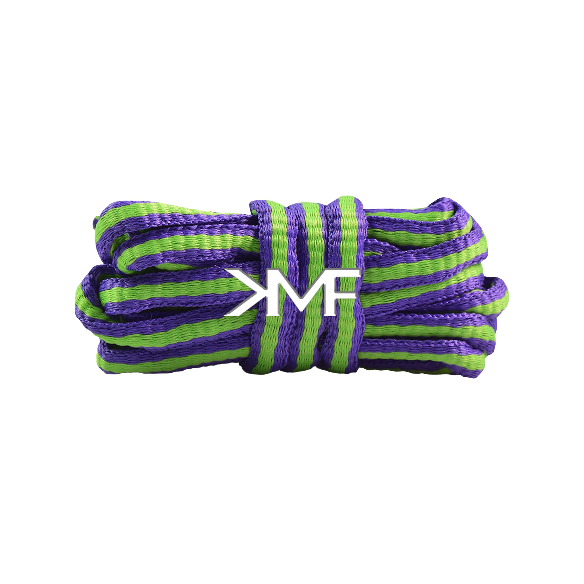 Green & Purple Blurred Lines Oval Shoelaces