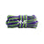 Green & Purple Blurred Lines Oval Shoelaces