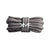 Grey Tubular Soft Round Shoelaces